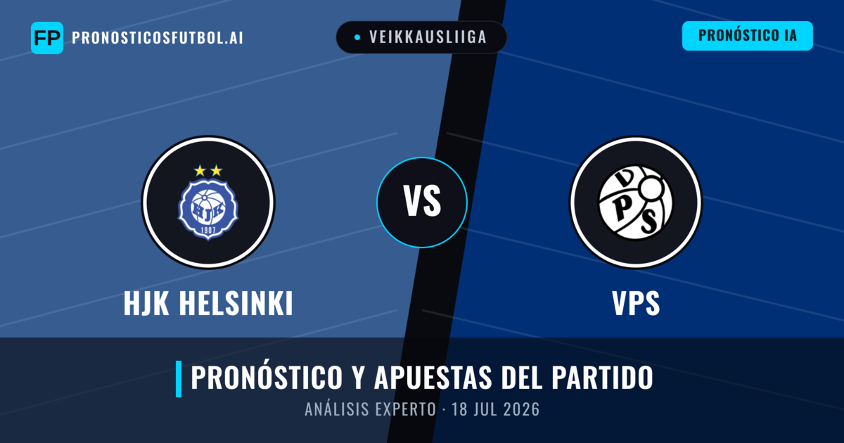 HJK Helsinki vs VPS — pronóstico y previa del partido