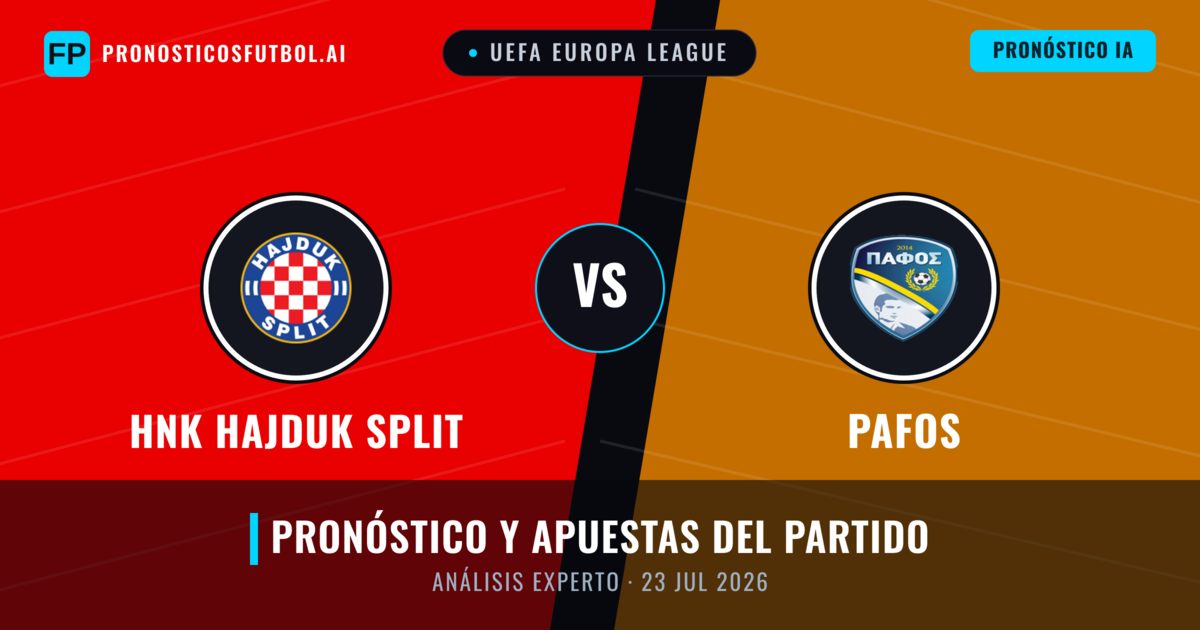 HNK Hajduk Split vs Pafos — pronóstico y previa del partido