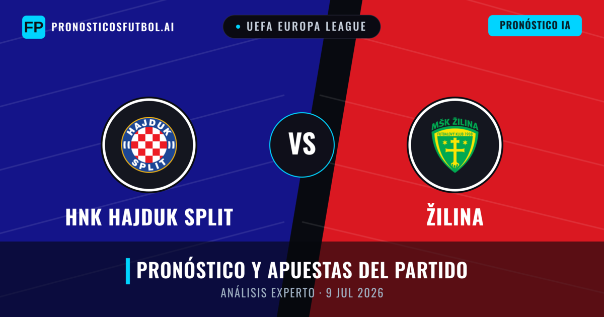 HNK Hajduk Split vs Žilina — pronóstico y previa del partido