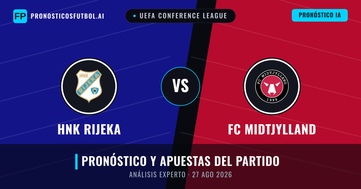 HNK Rijeka vs FC Midtjylland — pronóstico y previa del partido