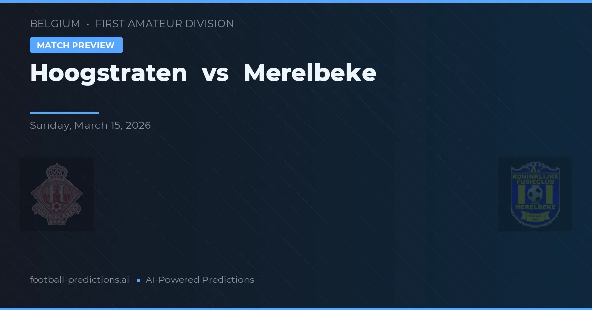 Hoogstraten vs Merelbeke — pronóstico y previa del partido