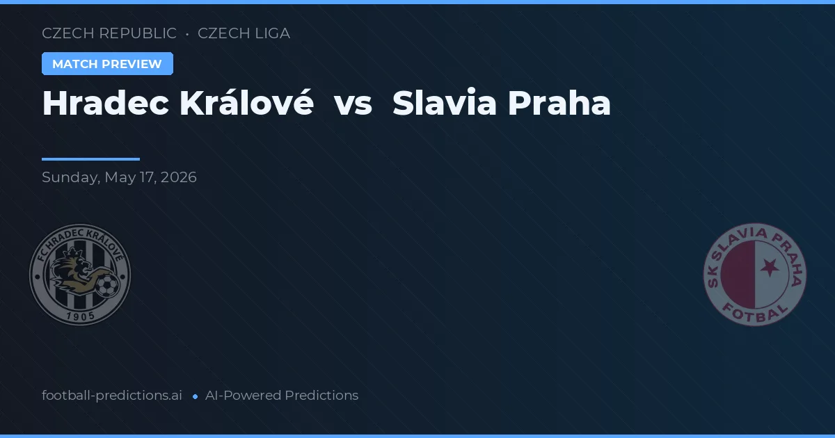 Hradec Králové vs Slavia de Praga — pronóstico y previa del partido