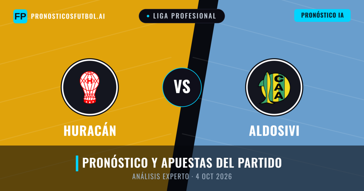 Huracán vs Aldosivi — pronóstico y previa del partido