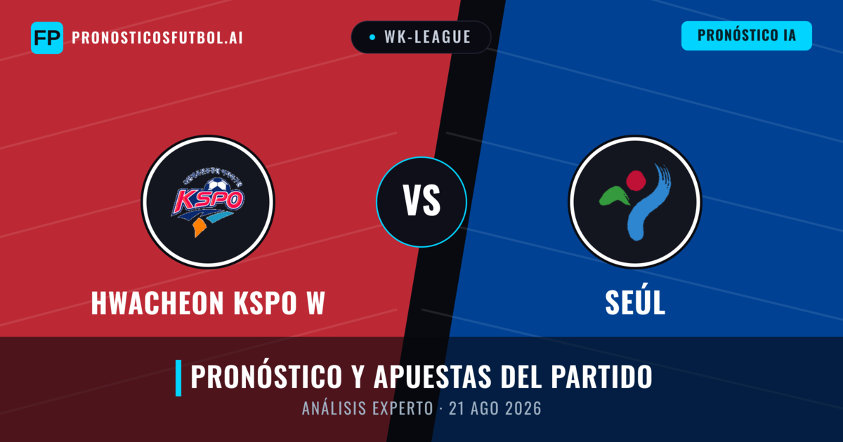 Hwacheon KSPO W vs Seúl — pronóstico y previa del partido