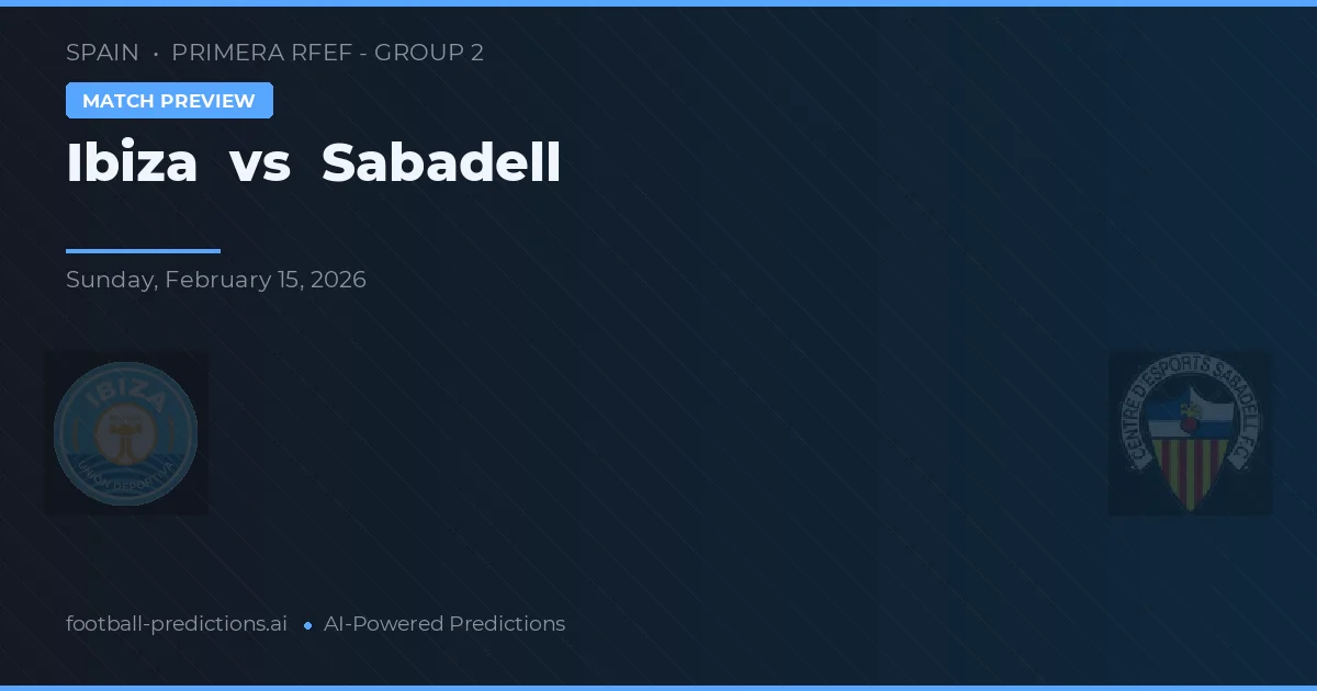 Ibiza vs Sabadell — pronóstico y previa del partido
