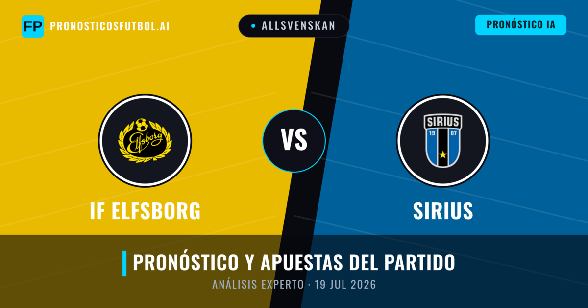 IF Elfsborg vs Sirius — pronóstico y previa del partido