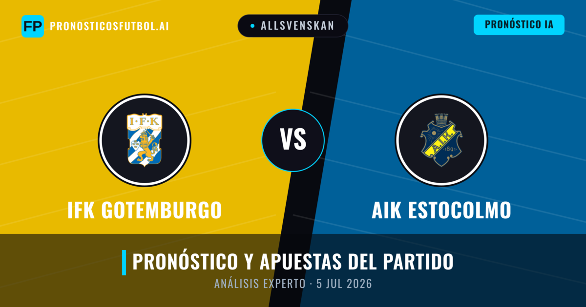 IFK Gotemburgo vs AIK Estocolmo — pronóstico y previa del partido