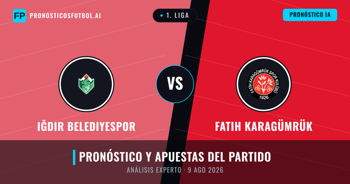 Iğdır Belediyespor vs Fatih Karagümrük — pronóstico y previa del partido