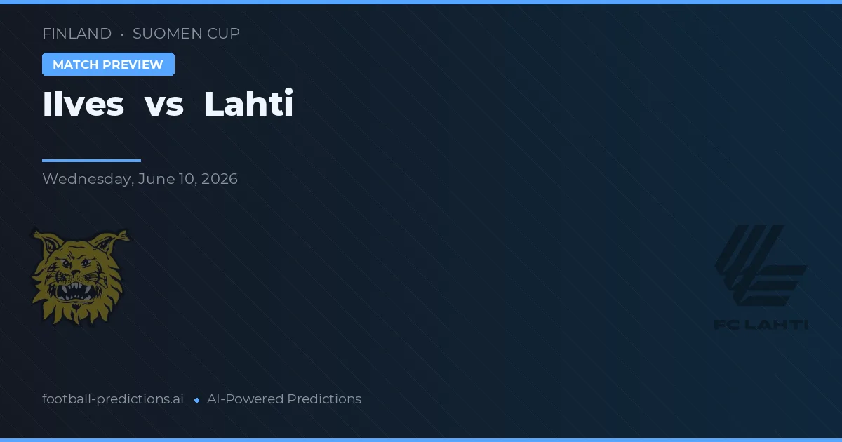 Ilves vs Lahti — pronóstico y previa del partido