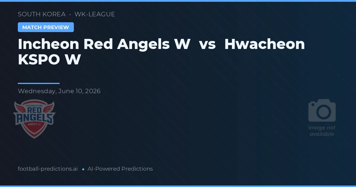 Hwacheon KSPO W vs Incheon Red Angels W — pronóstico y previa del partido