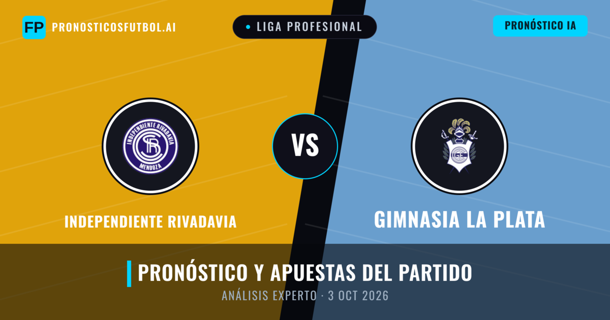 Independiente Rivadavia vs Gimnasia La Plata — pronóstico y previa del partido