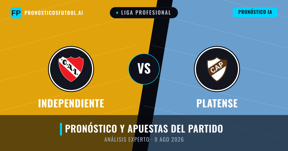Independiente vs Platense — pronóstico y previa del partido