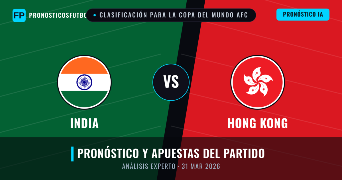 India vs Hong Kong — pronóstico y previa del partido