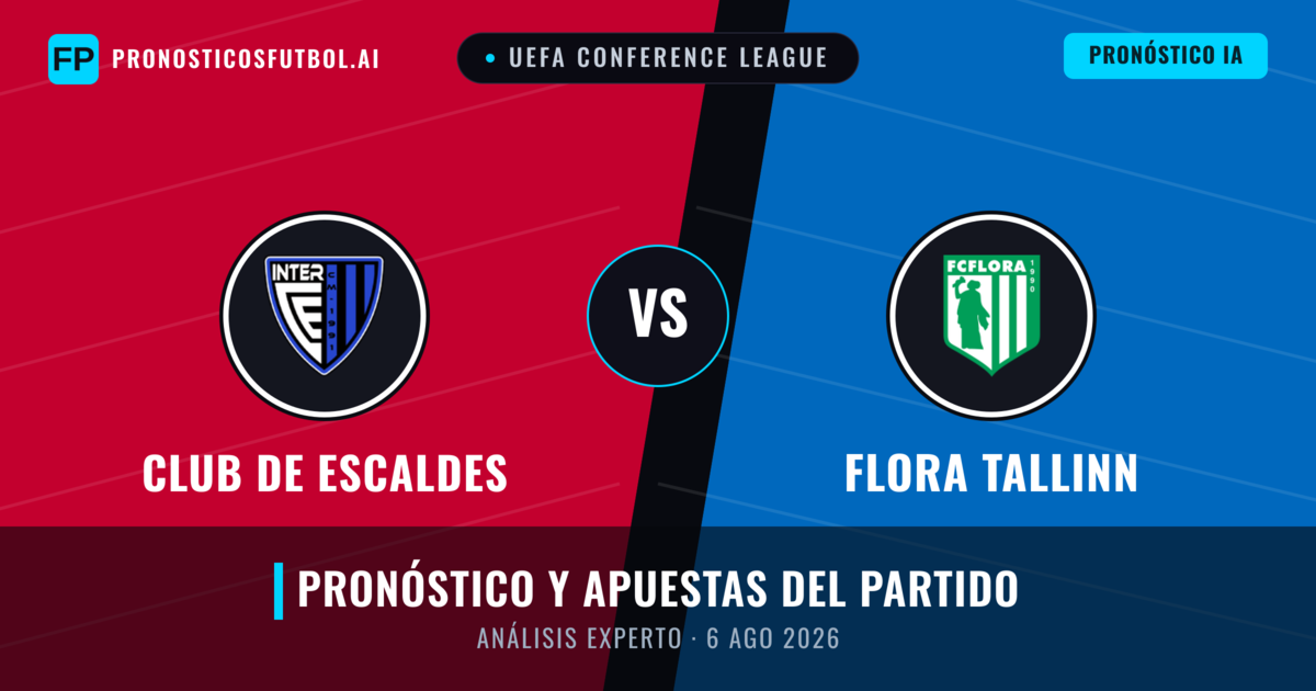 Club de Escaldes vs Flora Tallinn — pronóstico y previa del partido
