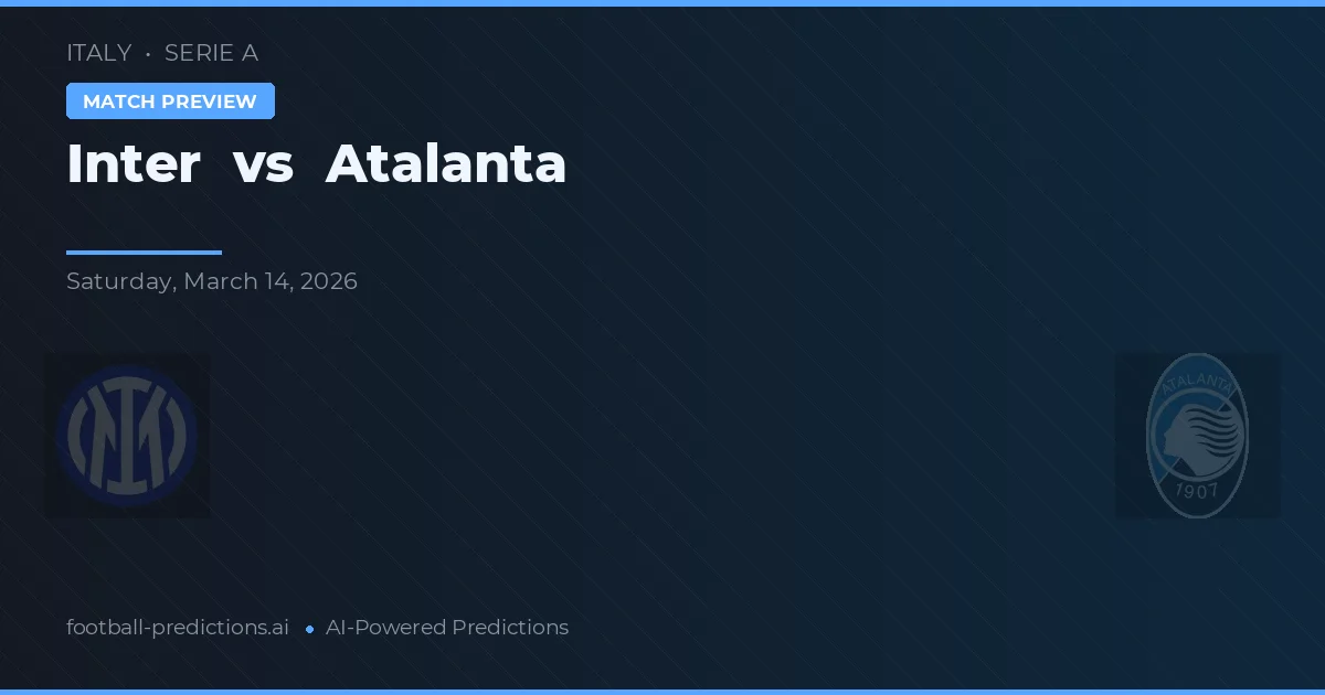 Internazionale vs Atalanta — pronóstico y previa del partido