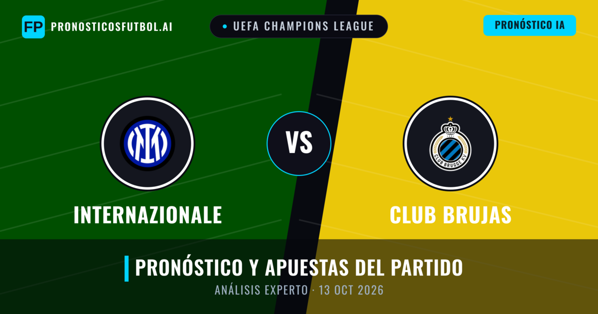 Internazionale vs Club Brujas — pronóstico y previa del partido