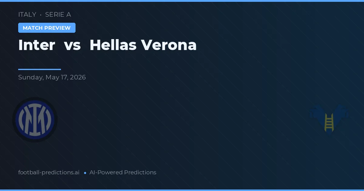 Internazionale vs Hellas Verona — pronóstico y previa del partido