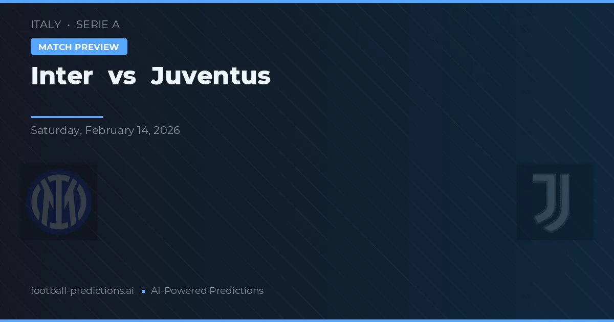 Internazionale vs Juventus — pronóstico y previa del partido