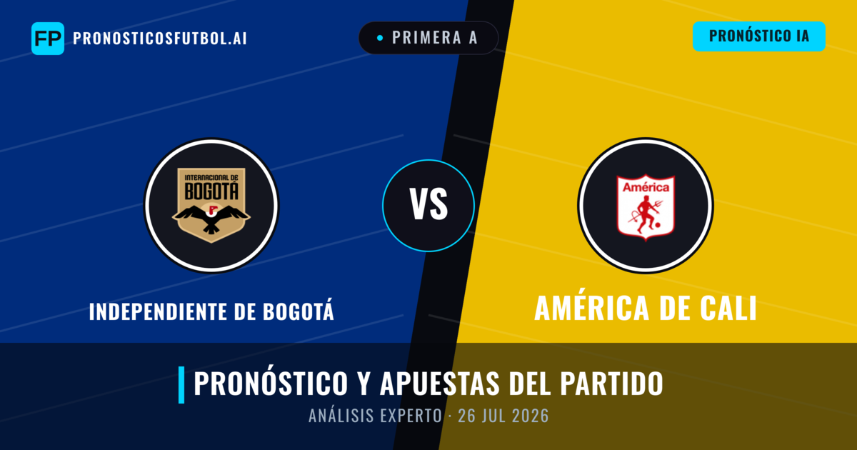 Independiente de Bogotá vs América de Cali — pronóstico y previa del partido