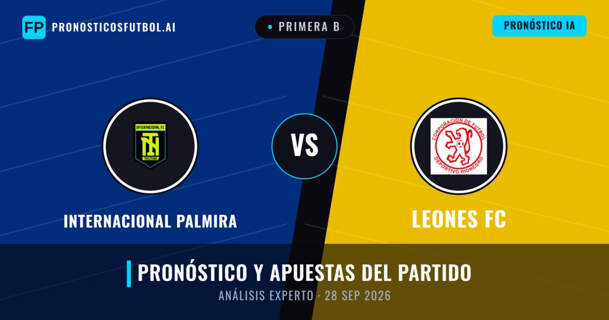 Internacional Palmira vs Leones FC — pronóstico y previa del partido