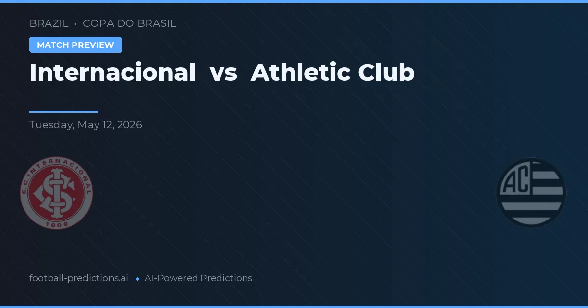 Internacional vs Athletic Club — pronóstico y previa del partido