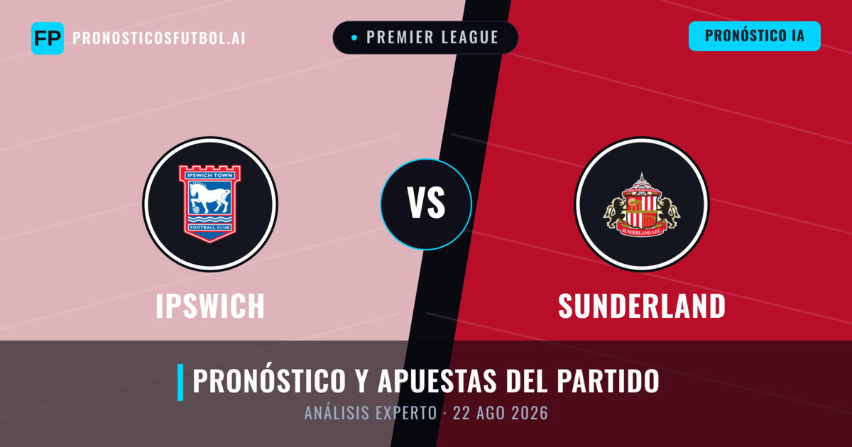 Ipswich vs Sunderland — pronóstico y previa del partido