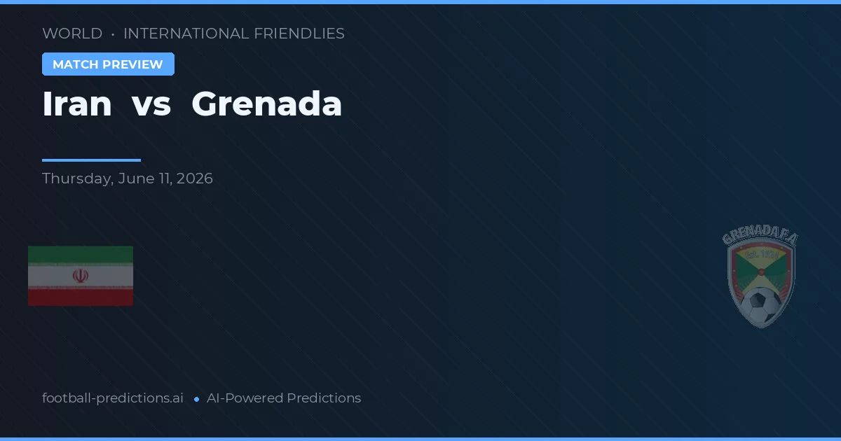 Irán vs Grenada — pronóstico y previa del partido