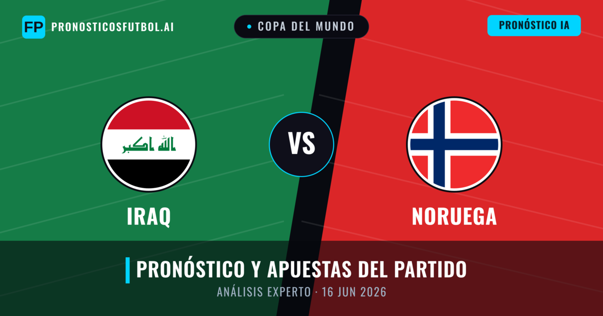 Iraq vs Noruega — pronóstico y previa del partido