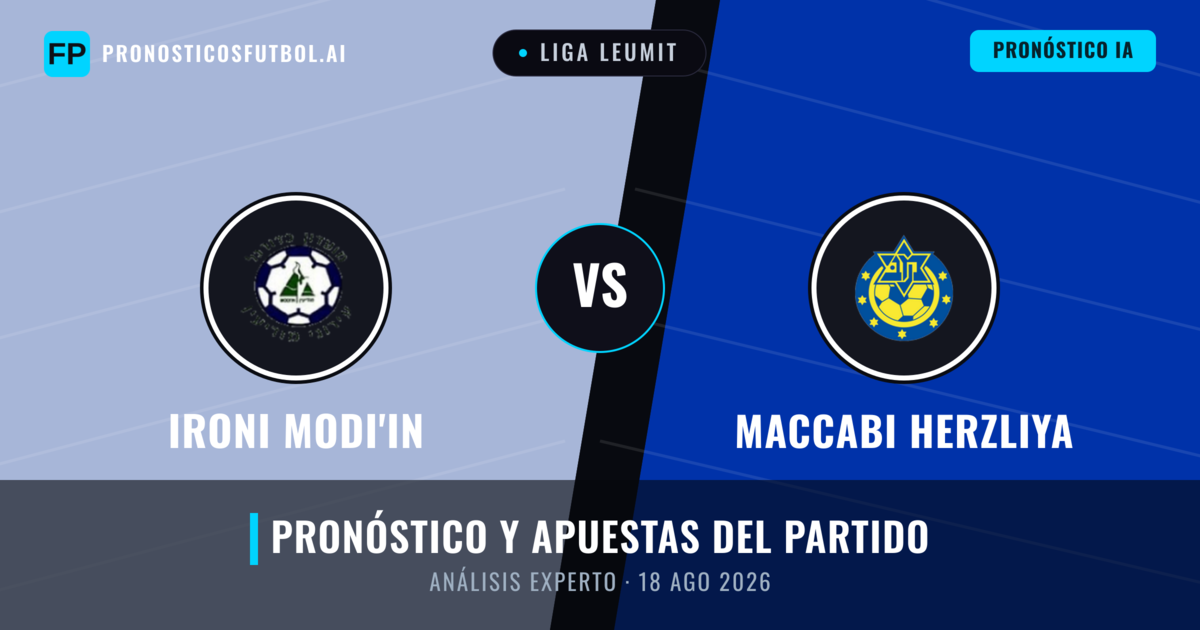 Ironi Modi'in vs Maccabi Herzliya — pronóstico y previa del partido