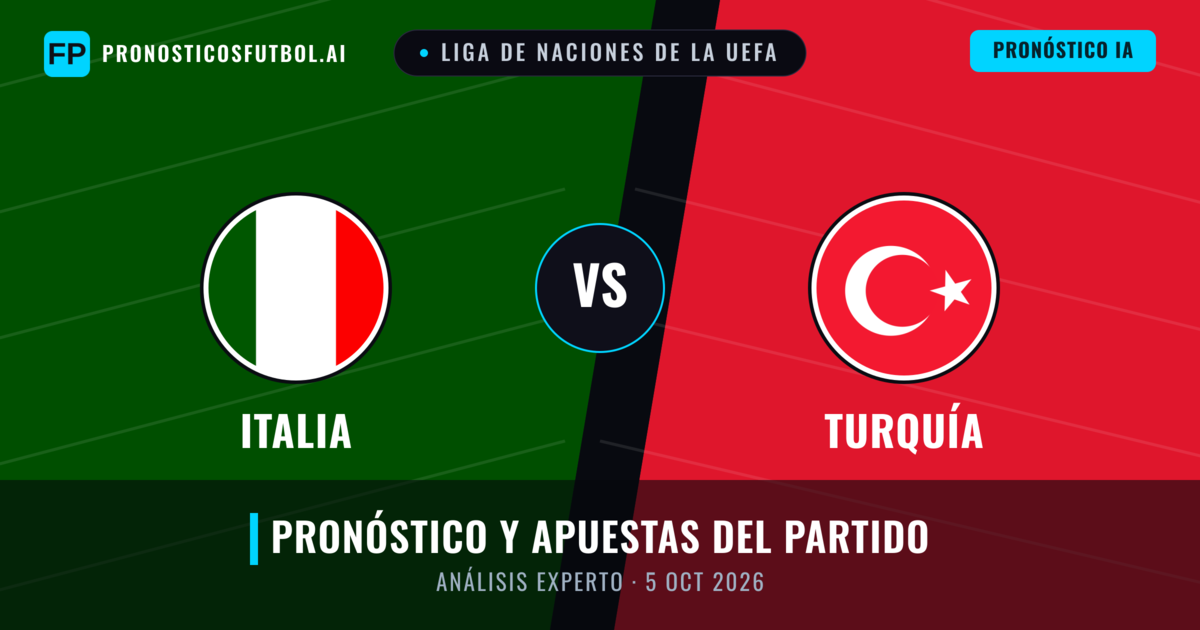 Italia vs Turquía — pronóstico y previa del partido