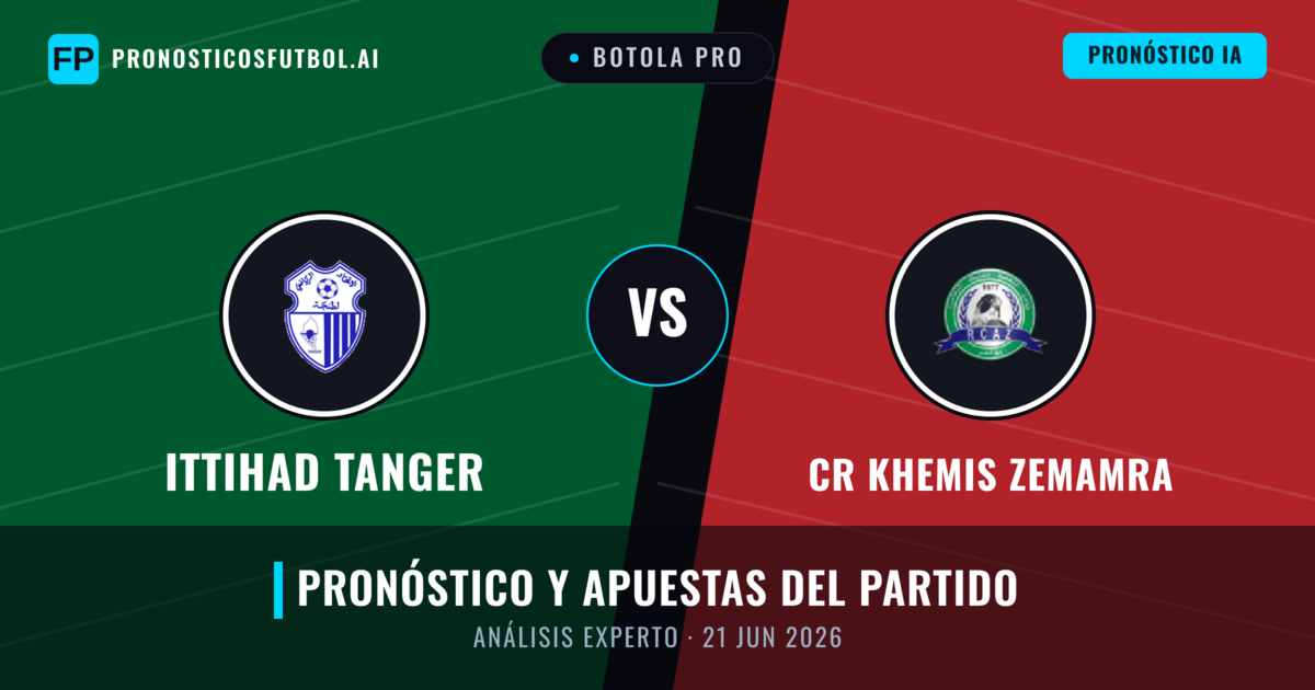 Ittihad Tanger vs CR Khemis Zemamra — pronóstico y previa del partido
