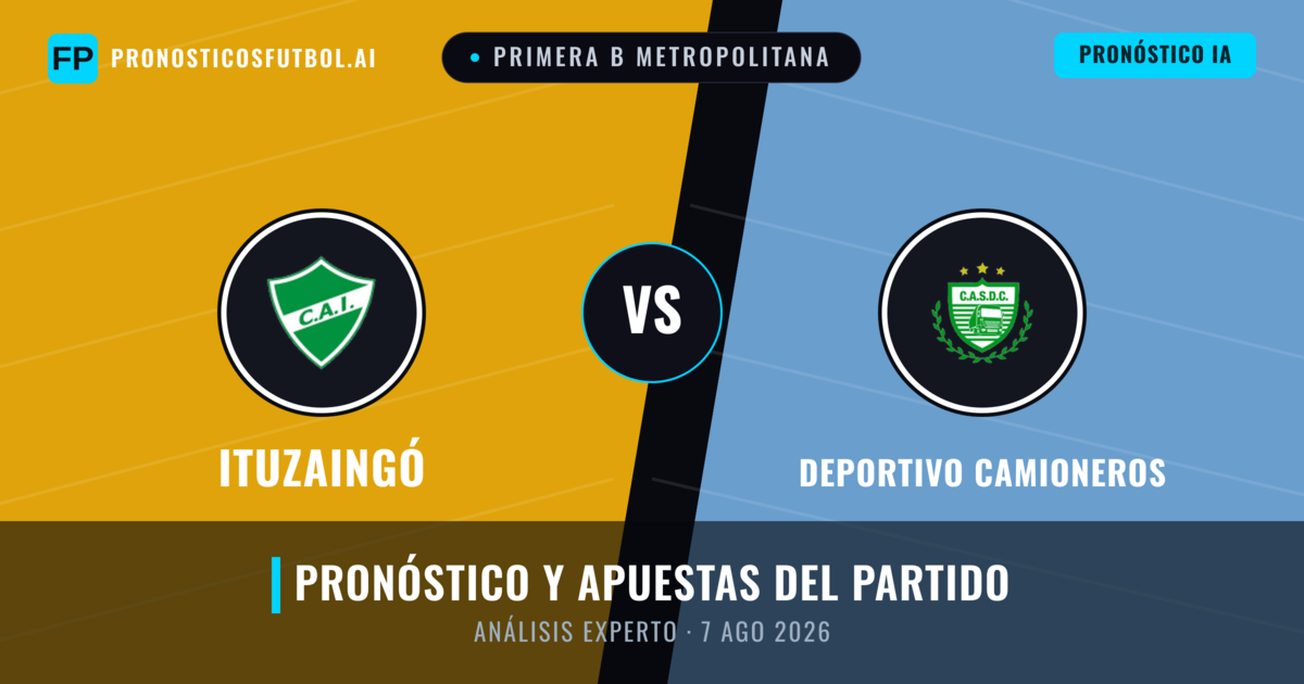 Ituzaingó vs Deportivo Camioneros — pronóstico y previa del partido