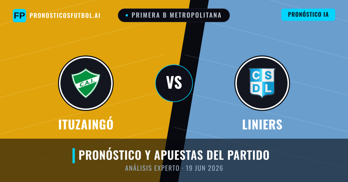 Ituzaingó vs Liniers — pronóstico y previa del partido