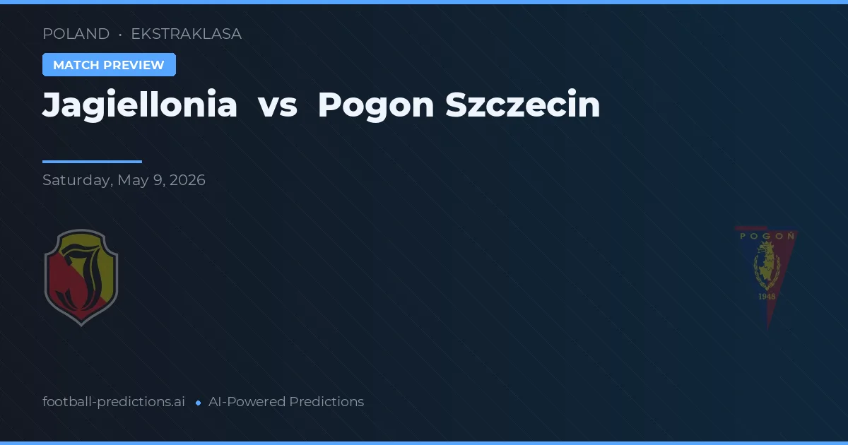 Jagiellonia vs Pogoń Szczecin — pronóstico y previa del partido