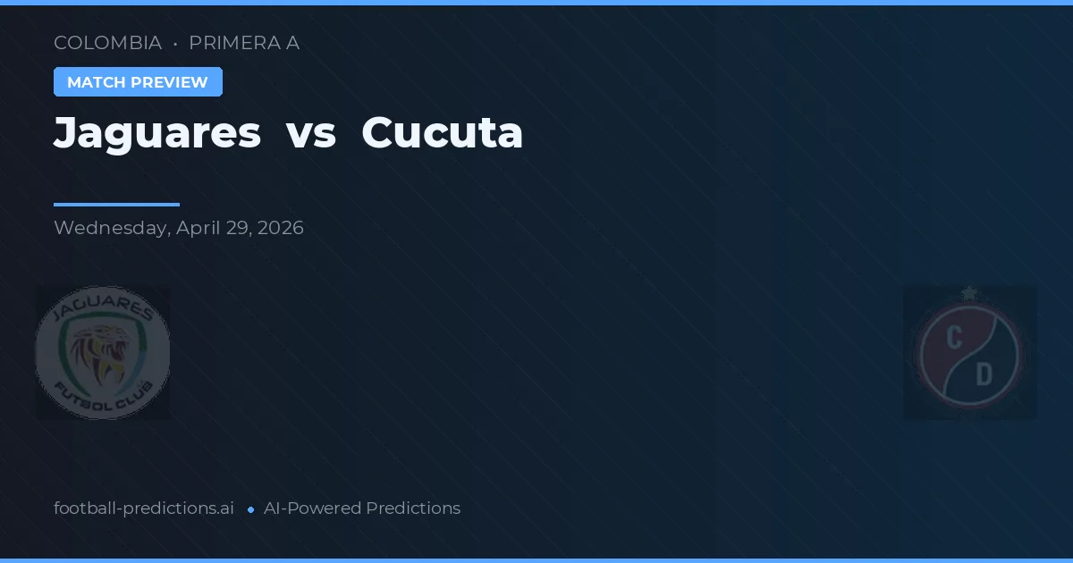 Jaguares vs Cúcuta — pronóstico y previa del partido