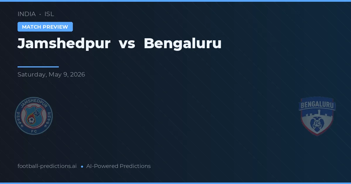 Jamshedpur vs Bengaluru — pronóstico y previa del partido