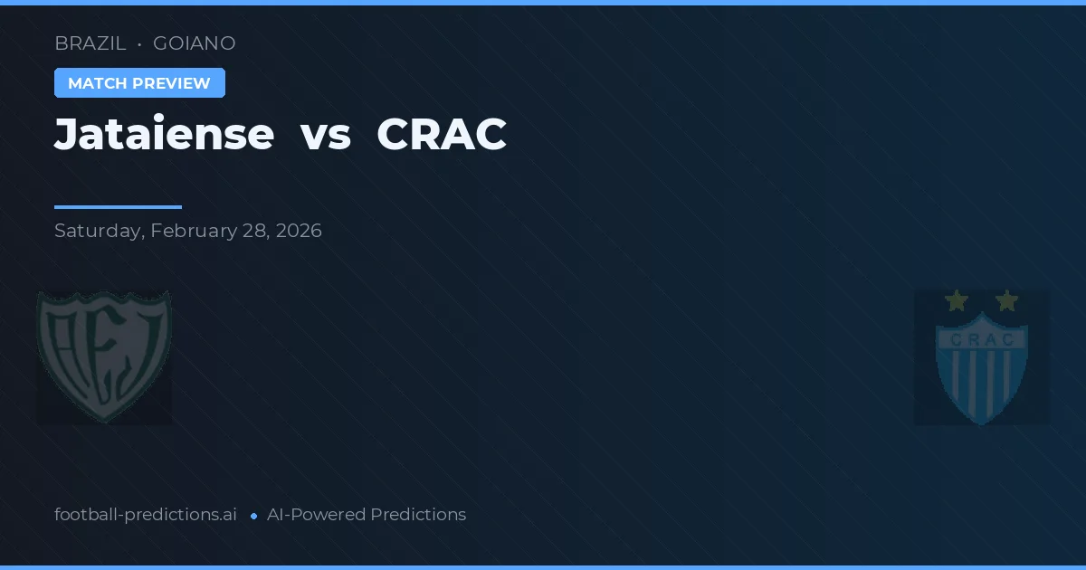 Jataiense vs CRAC — pronóstico y previa del partido