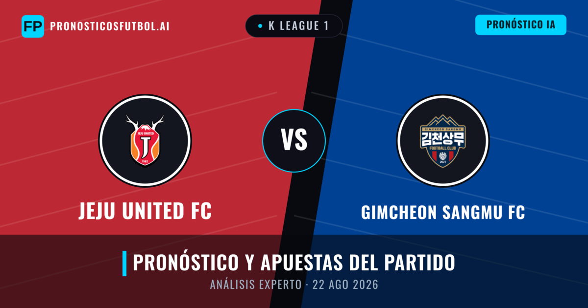 Jeju United FC vs Gimcheon Sangmu FC — pronóstico y previa del partido