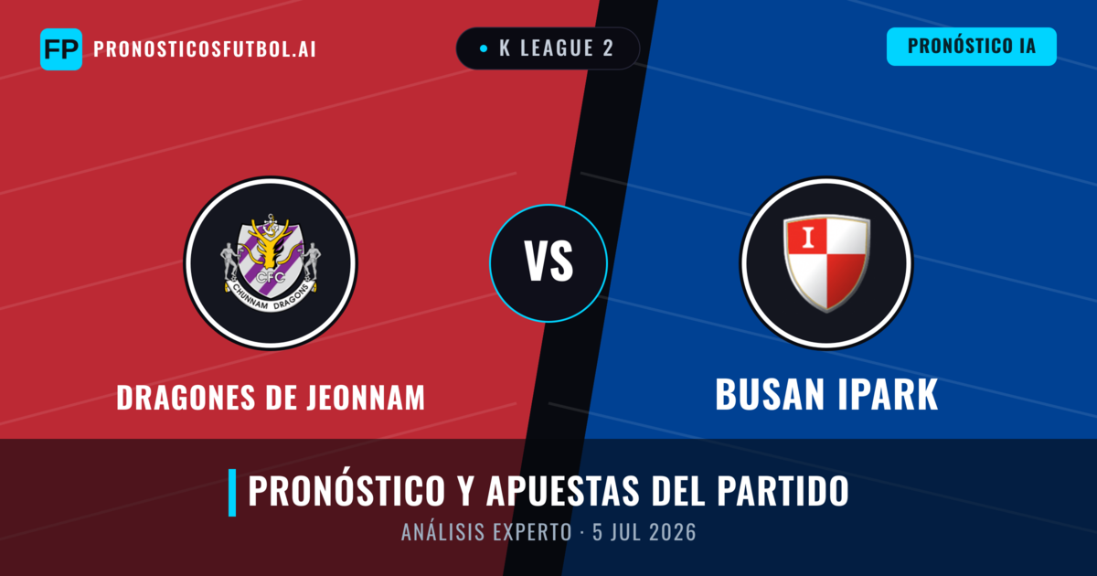 Dragones de Jeonnam vs Busan IPark — pronóstico y previa del partido