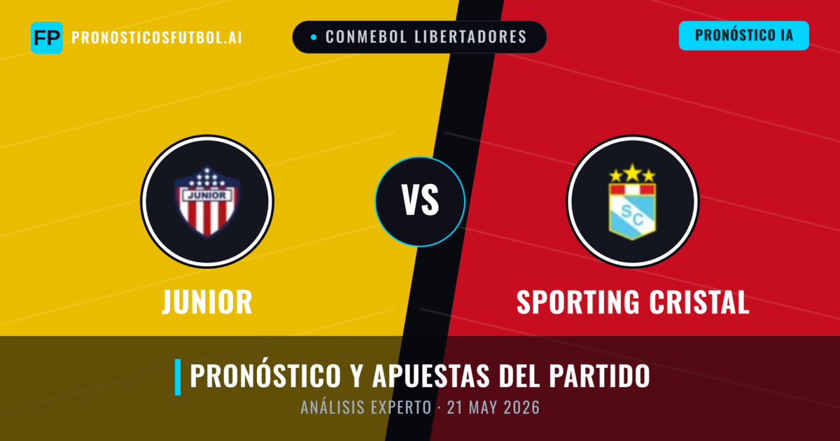 Junior vs Sporting Cristal — pronóstico y previa del partido