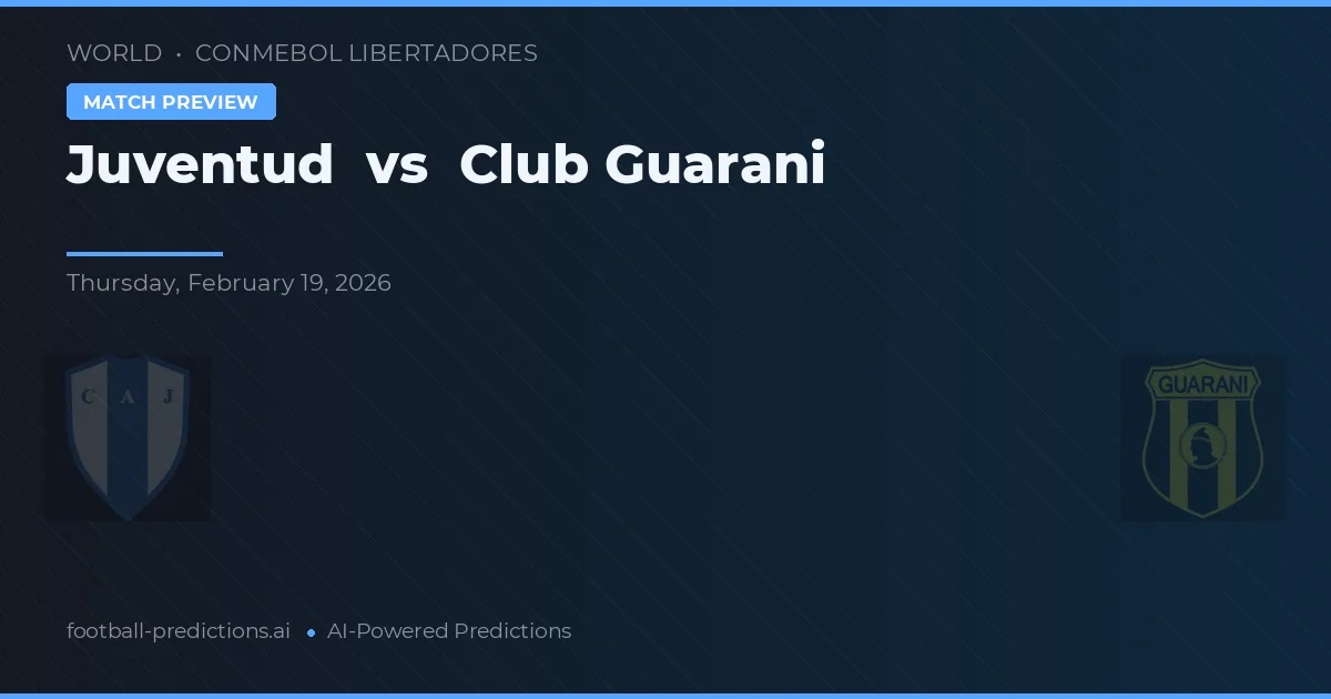 Juventud vs Guaraní — pronóstico y previa del partido