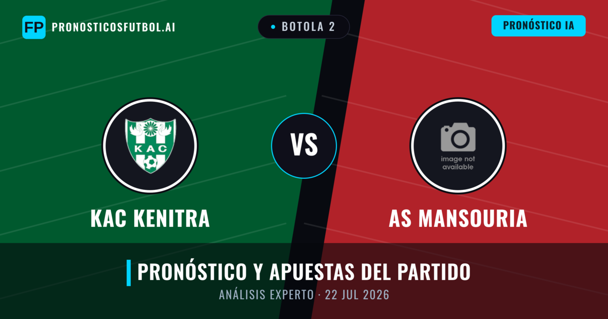 KAC Kenitra vs AS Mansouria — pronóstico y previa del partido