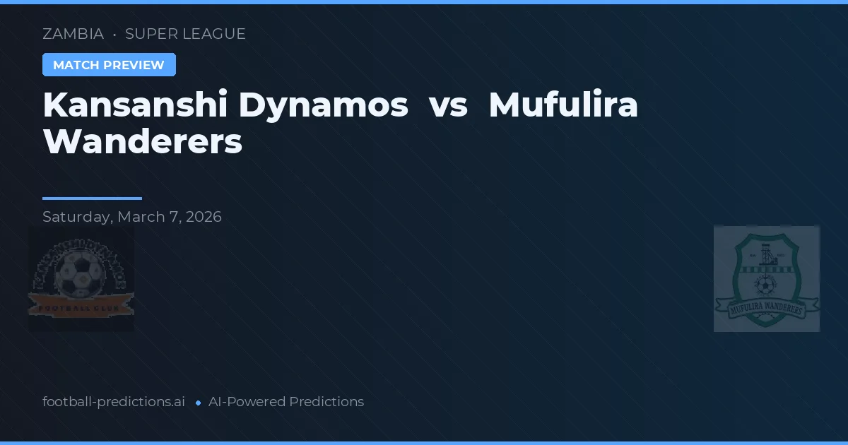 Dinamos Kansanshi vs Mufulira Wanderers — pronóstico y previa del partido