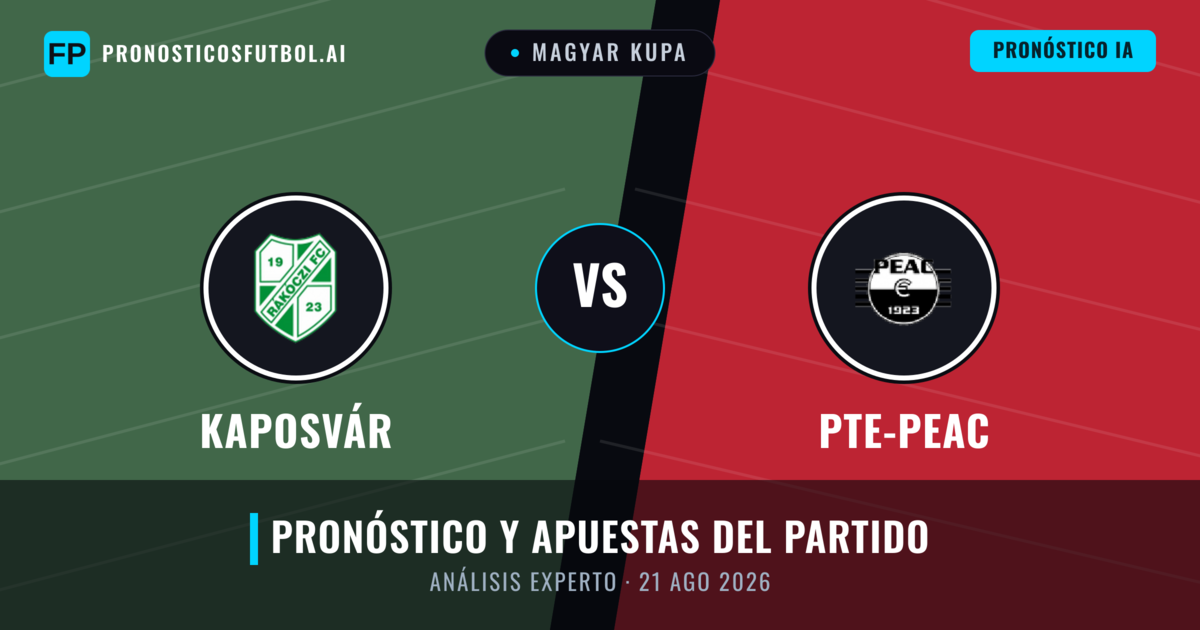 Kaposvár vs PTE-PEAC — pronóstico y previa del partido