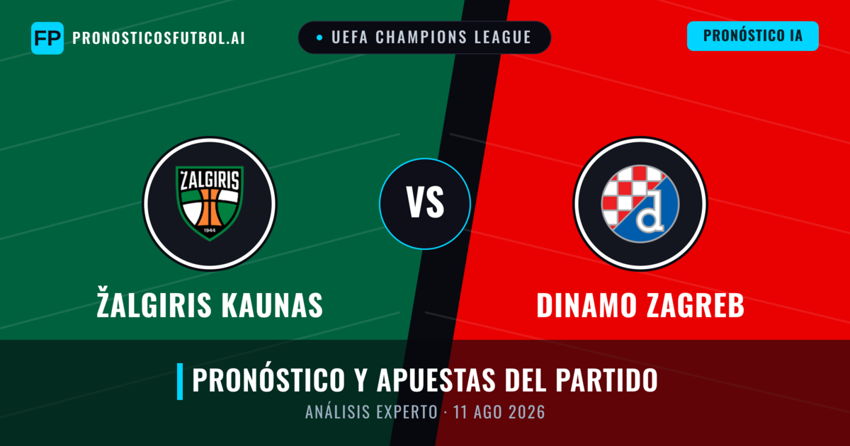 Žalgiris Kaunas vs Dinamo Zagreb — pronóstico y previa del partido
