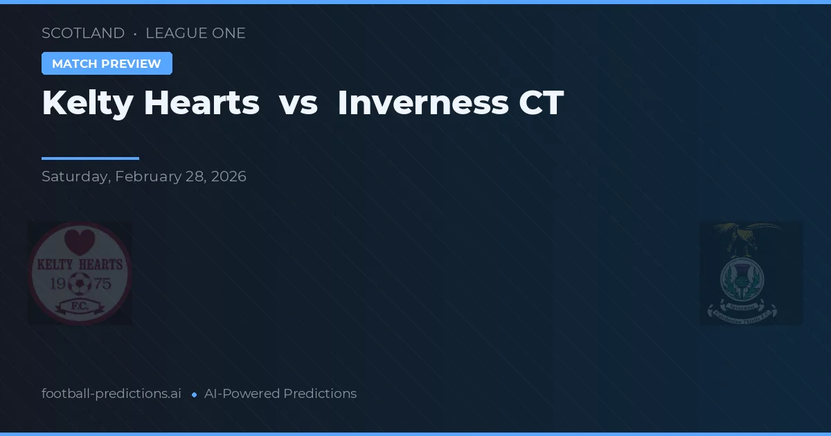 Kelty Hearts vs Inverness CT — pronóstico y previa del partido