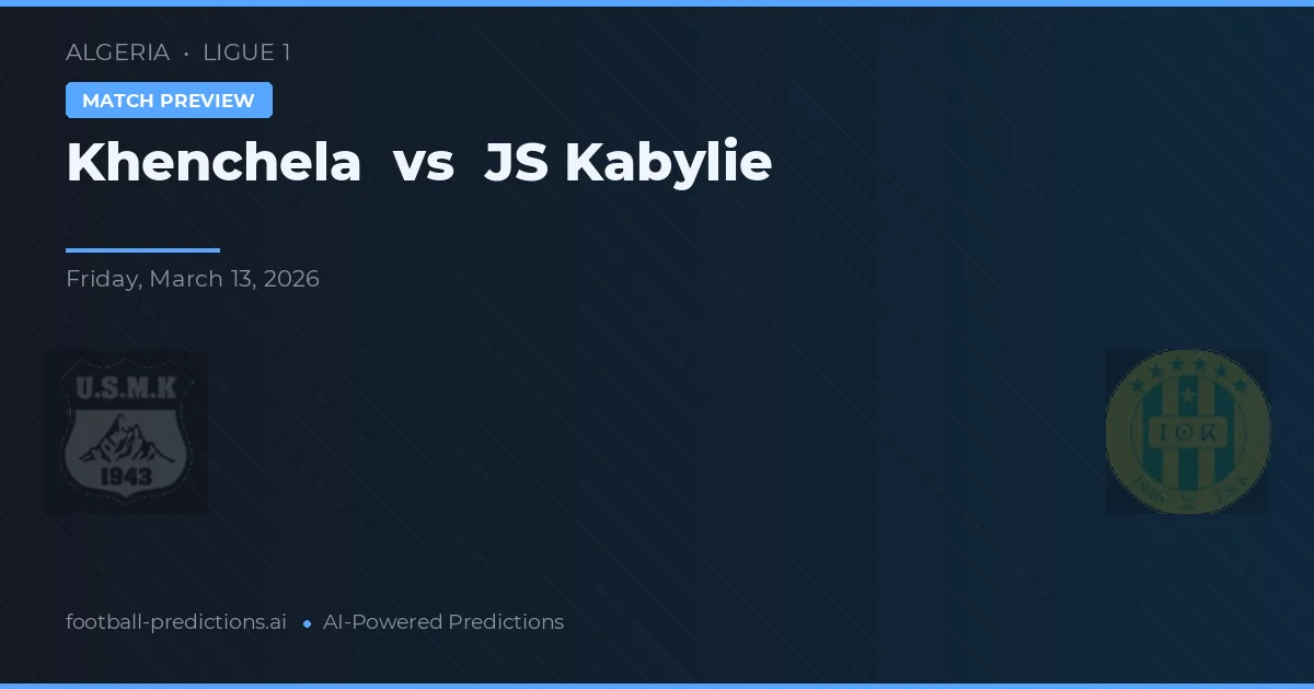 Khenchela vs JS Kabylie — pronóstico y previa del partido