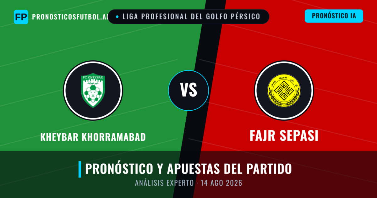 Kheybar Khorramabad vs Fajr Sepasi — pronóstico y previa del partido