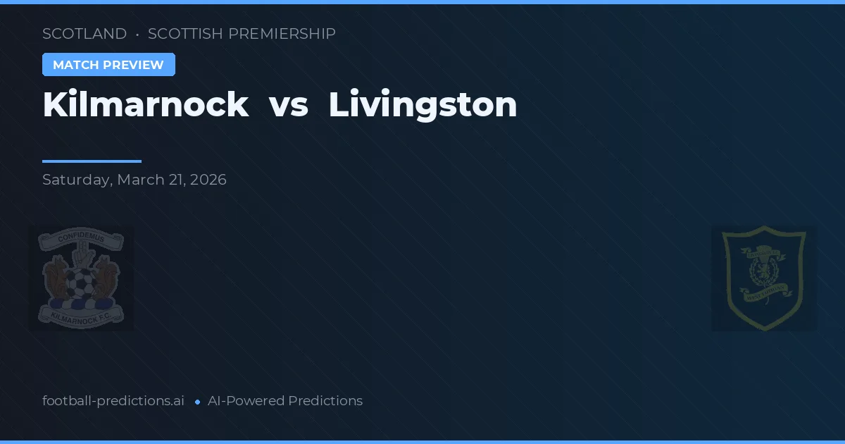 Kilmarnock vs Livingston — pronóstico y previa del partido