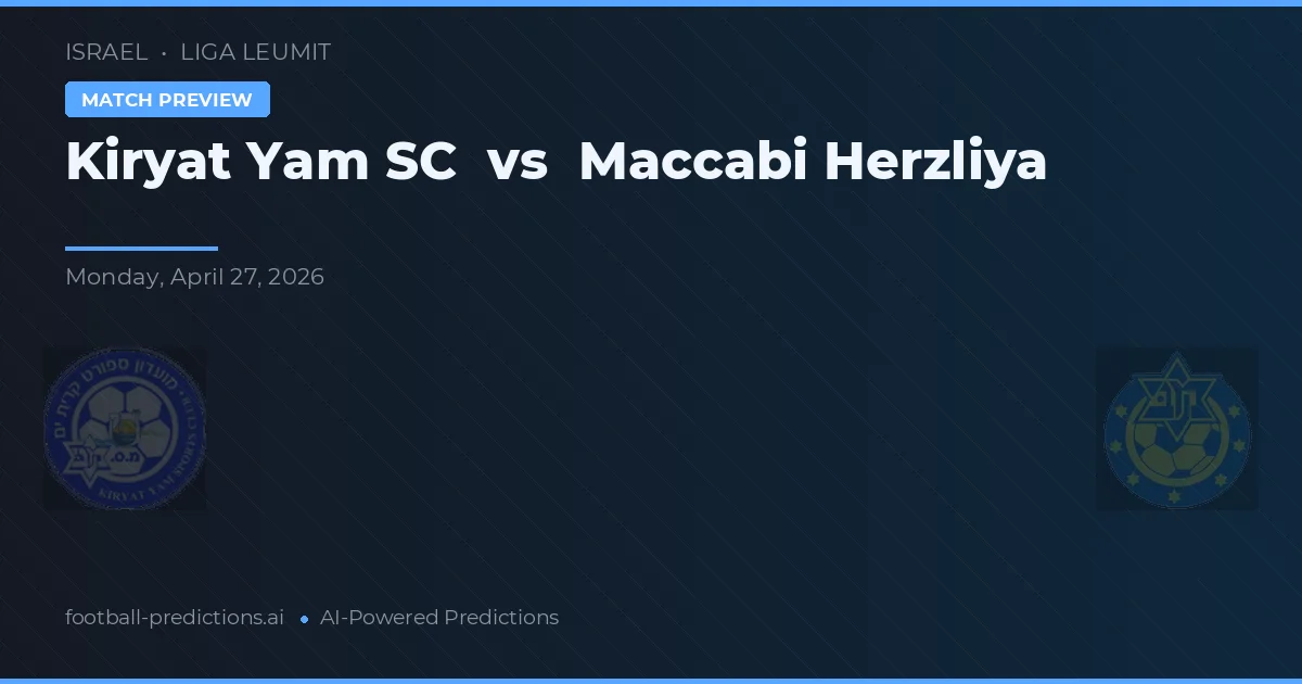 Kiryat Yam SC vs Maccabi Herzliya preview